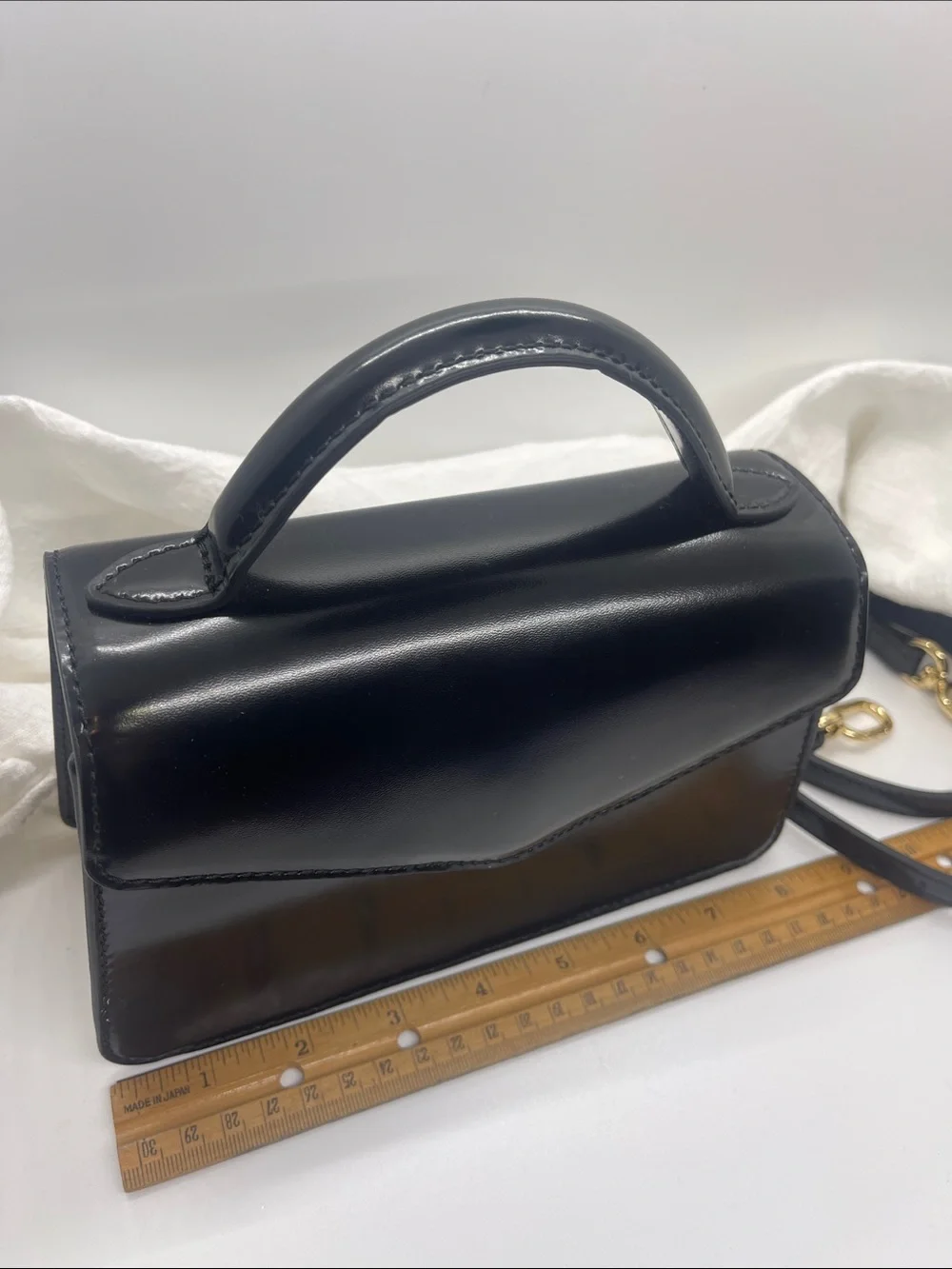 NEW W/ Tag J.crew Gracie top - handle black bag all Leather crossbody Style BT78